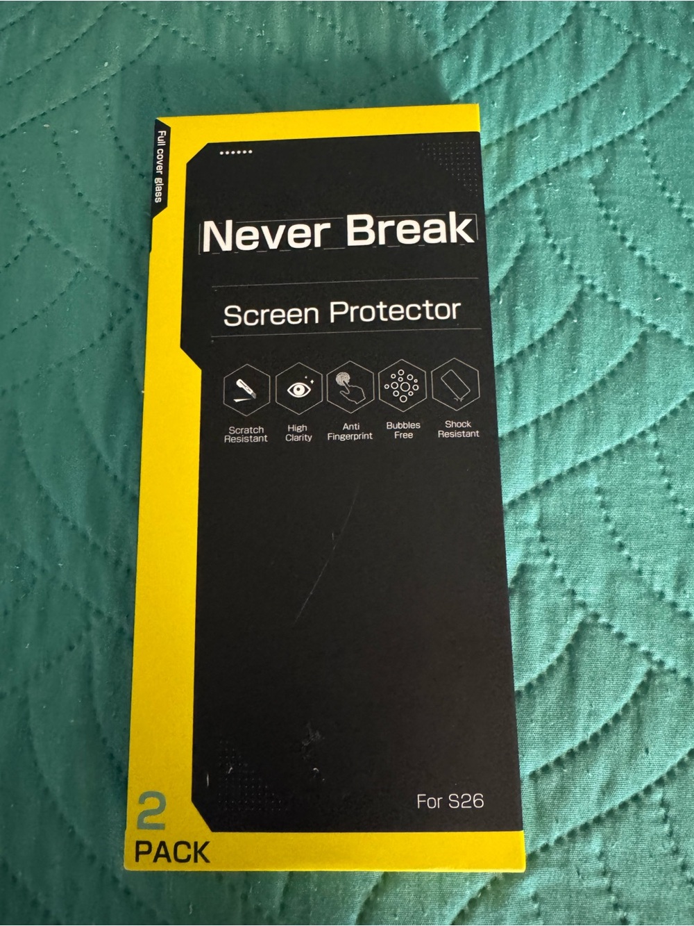Screen Protector for S26 - Yellow/Black - 2 Pack